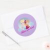 Anna And Elsa Follow Your Heart Classic Round Sticker