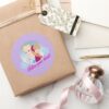 Anna And Elsa Follow Your Heart Classic Round Sticker