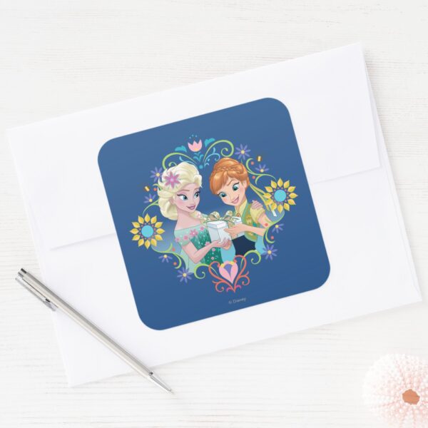 Anna_and_Elsa___Gift_for_Sister_Square_Sticker_3 Anna And Elsa Gift For Sister Square Sticker