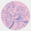 Anna_and_Elsa___I_Love_My_Sister_Classic_Round_Sticker_1 Anna And Elsa I Love My Sister Classic Round Sticker