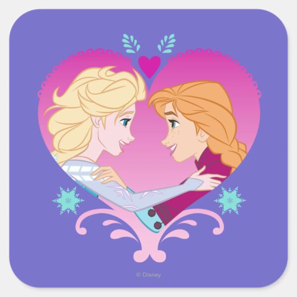 Anna_and_Elsa___Strong_Bond_Square_Sticker_1 Anna And Elsa Strong Bond Square Sticker