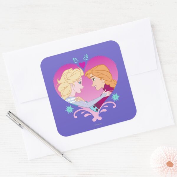 Anna_and_Elsa___Strong_Bond_Square_Sticker_3 Anna And Elsa Strong Bond Square Sticker
