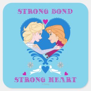 Anna_and_Elsa___Strong_Bond,_Strong_Heart_Square_Sticker_1 Anna And Elsa Strong Bond Strong Heart Square Sticker