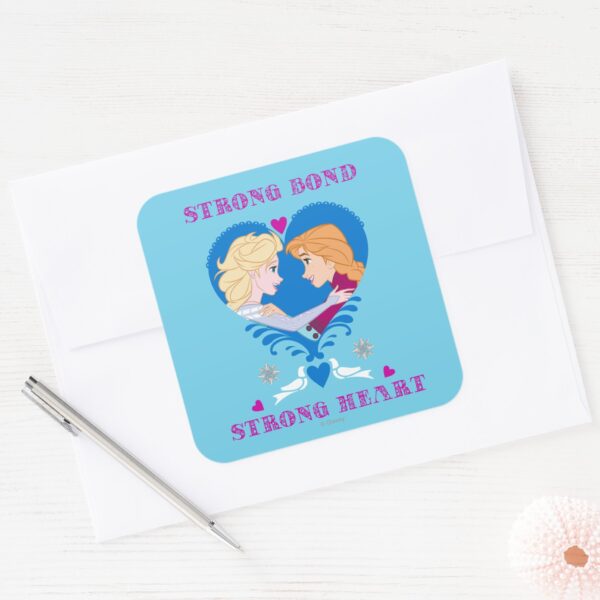 Anna_and_Elsa___Strong_Bond,_Strong_Heart_Square_Sticker_3 Anna And Elsa Strong Bond Strong Heart Square Sticker