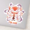 Anxiety__I'm_Fine__Sticker_9 Anxiety Im Fine Sticker