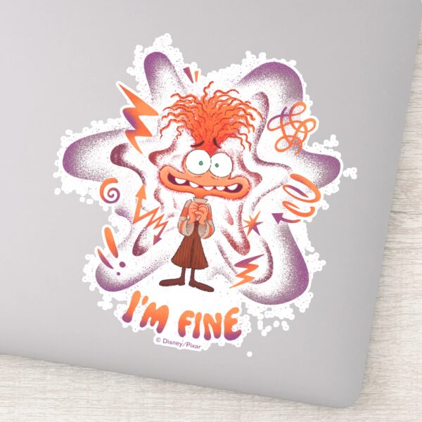Anxiety__I'm_Fine__Sticker_9 Anxiety Im Fine Sticker