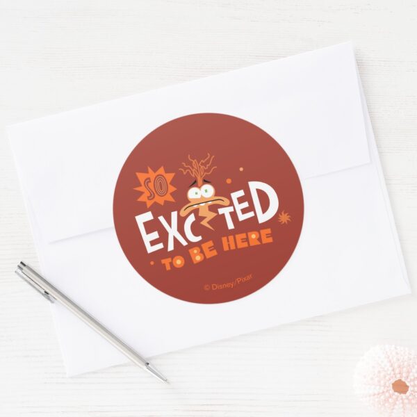 Anxiety__So_Excited_To_Be_Here__Classic_Round_Sticker_3 Anxiety So Excited To Be Here Classic Round Sticker