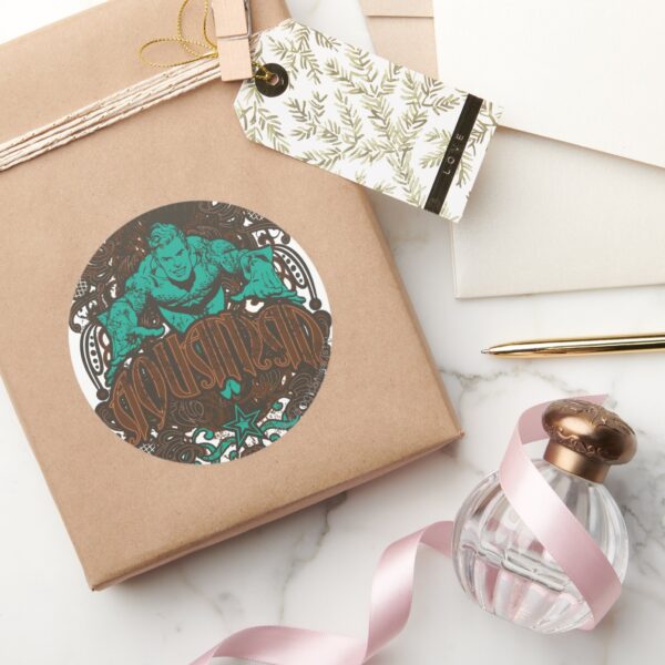 Aquaman_-_It's_Showtime!_Poster_Classic_Round_Sticker_5 Aquaman Its Showtime Poster Classic Round Sticker