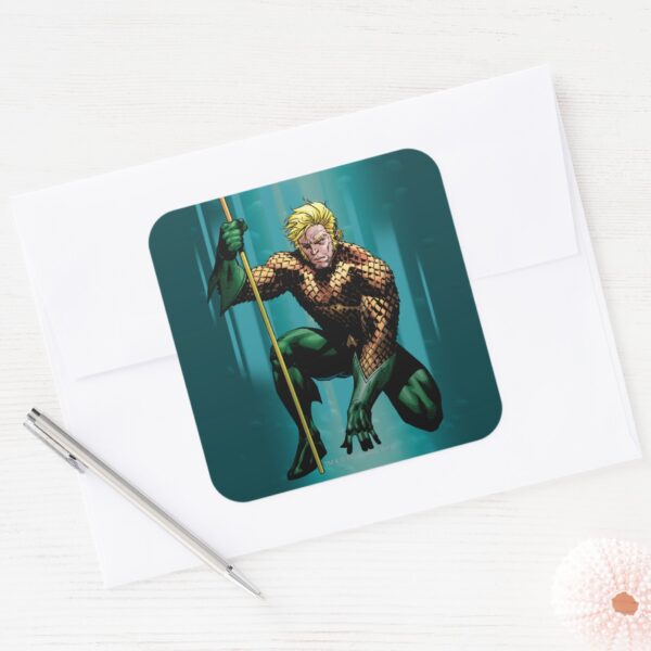 Aquaman_Crouching_Square_Sticker_3 Aquaman Crouching Square Sticker