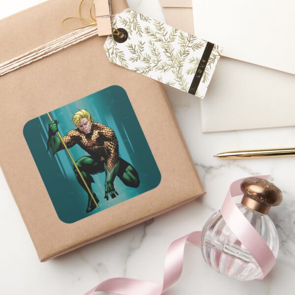 Aquaman_Crouching_Square_Sticker_5 Aquaman Crouching Square Sticker