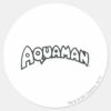 Aquaman_Grunge_Black_Logo_2_Classic_Round_Sticker_1 Aquaman Grunge Black Logo 2 Classic Round Sticker