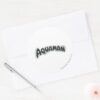 Aquaman_Grunge_Black_Logo_Classic_Round_Sticker_3 Aquaman Grunge Black Logo Classic Round Sticker
