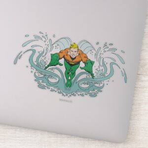 Aquaman Lunging Forward Sticker