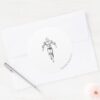 Aquaman_Runs_BW_Classic_Round_Sticker_3 Aquaman Runs BW Classic Round Sticker