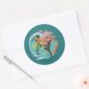 Aquaman Black Manta Tidal Wave Classic Round Sticker