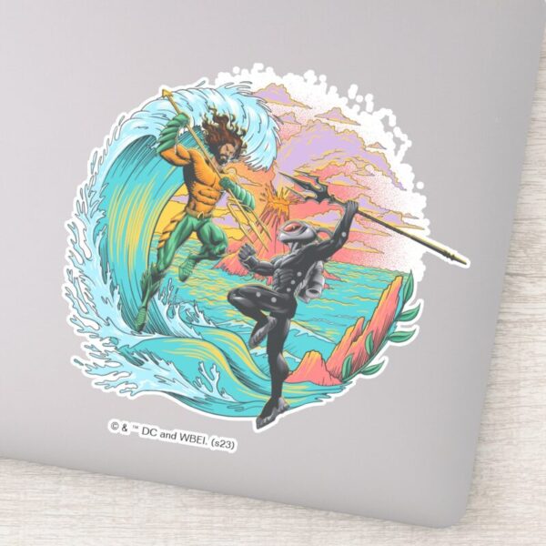 Aquaman_&_Black_Manta_Tidal_Wave_Sticker_9 Aquaman Black Manta Tidal Wave Sticker