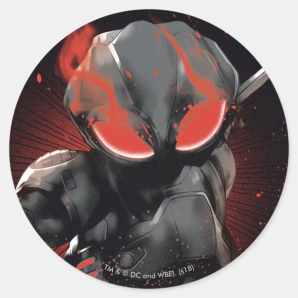 Aquaman___Black_Manta_Red_Swipe_Graphic_Classic_Round_Sticker_1 Aquaman Black Manta Red Swipe Graphic Classic Round Sticker