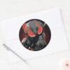 Aquaman Black Manta Red Swipe Graphic Classic Round Sticker