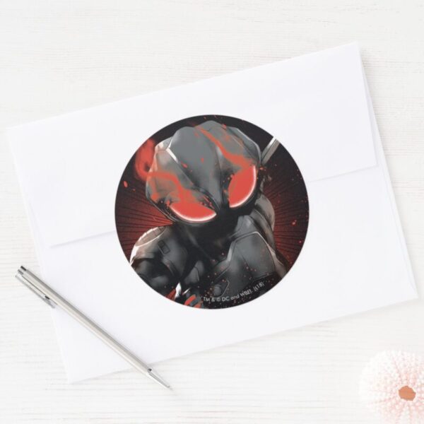Aquaman___Black_Manta_Red_Swipe_Graphic_Classic_Round_Sticker_3 Aquaman Black Manta Red Swipe Graphic Classic Round Sticker