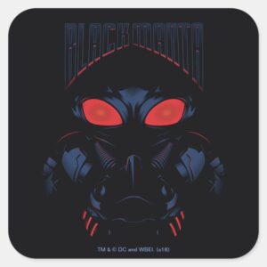 Aquaman Black Manta Shadowy Graphic Square Sticker