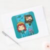 Aquaman Chibi Mera Aquaman Undersea Graphic Square Sticker