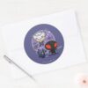Aquaman Chibi Orm Black Manta Undersea Graphic Classic Round Sticker