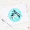 Aquaman Orin Mera Orm Black Manta In Symbol Classic Round Sticker