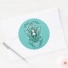 Aquaman Ornate Mera Graphic Classic Round Sticker