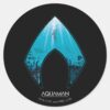 Aquaman See Through Aquaman Logo Ocean Graphic Classic Round Sticker