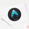 Aquaman See Through Aquaman Logo Ocean Graphic Classic Round Sticker