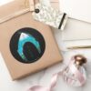 Aquaman See Through Mera Symbol Ocean Graphic Classic Round Sticker