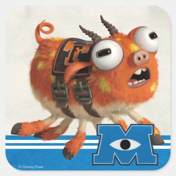 Archie_the_Pig_Square_Sticker_1 Archie The Pig Square Sticker