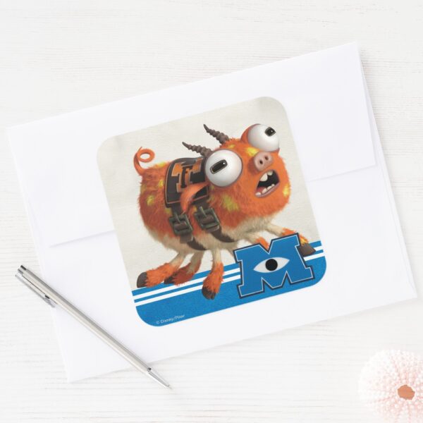 Archie_the_Pig_Square_Sticker_3 Archie The Pig Square Sticker