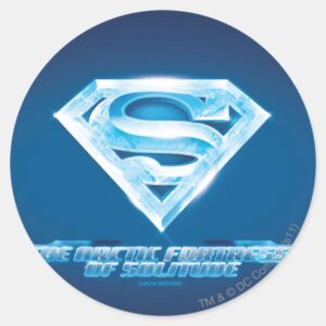 Arctic Fortress Of Solitude Classic Round Sticker