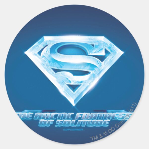 Arctic_Fortress_of_Solitude_Classic_Round_Sticker_1 Arctic Fortress Of Solitude Classic Round Sticker