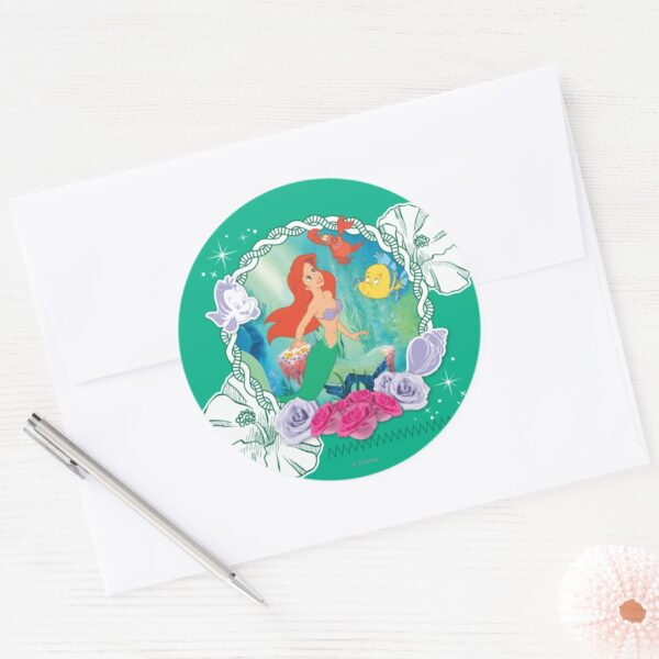 Ariel_-_Curious_2_Classic_Round_Sticker_3 Ariel Curious 2 Classic Round Sticker