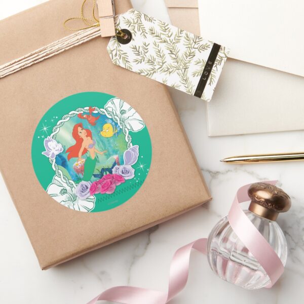 Ariel_-_Curious_2_Classic_Round_Sticker_5 Ariel Curious 2 Classic Round Sticker