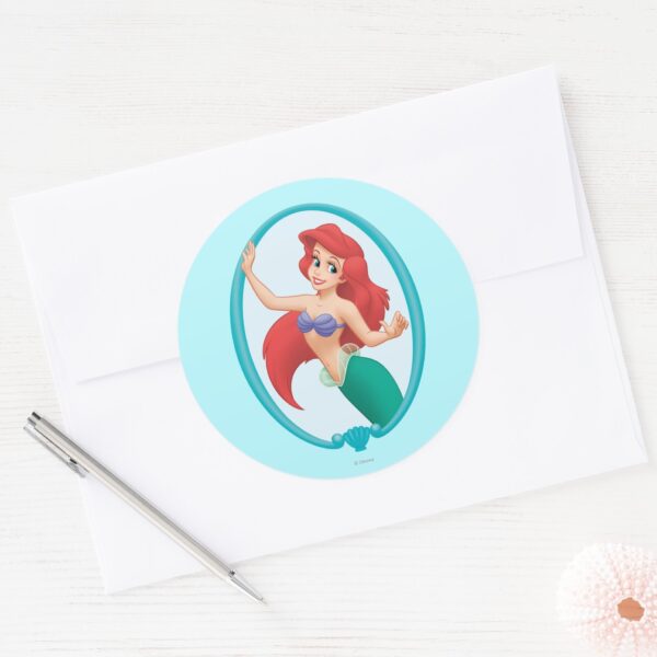 Ariel_Frame_Classic_Round_Sticker_3 Ariel Frame Classic Round Sticker