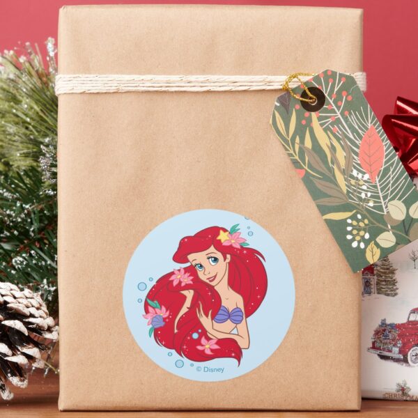 Ariel_Ocean_Beauty_Bloom_Classic_Round_Sticker_5 Ariel Ocean Beauty Bloom Classic Round Sticker