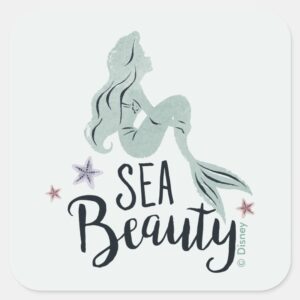 Ariel_Silhouette__Sea_Beauty__Square_Sticker_1 Ariel Silhouette Sea Beauty Square Sticker