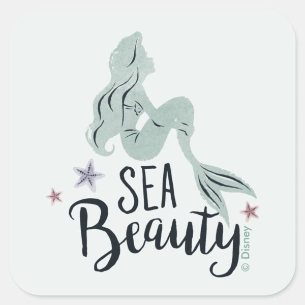 Ariel_Silhouette__Sea_Beauty__Square_Sticker_1 Ariel Silhouette Sea Beauty Square Sticker
