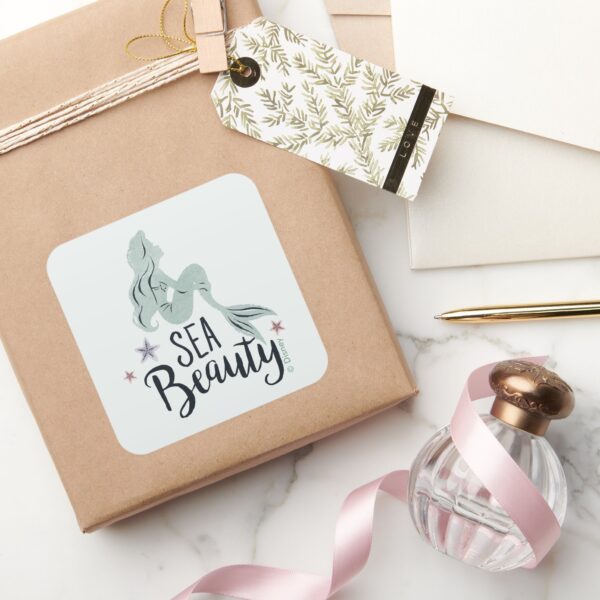 Ariel_Silhouette__Sea_Beauty__Square_Sticker_5 Ariel Silhouette Sea Beauty Square Sticker