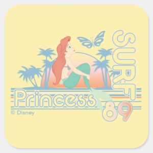 Ariel_Surf_Princess_89_Tropical_Sunset_Square_Sticker_1 Ariel Surf Princess 89 Tropical Sunset Square Sticker