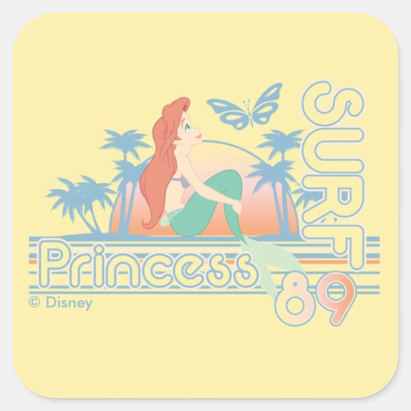 Ariel_Surf_Princess_89_Tropical_Sunset_Square_Sticker_1 Ariel Surf Princess 89 Tropical Sunset Square Sticker