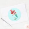 Ariel_Swimming_Classic_Round_Sticker_3 Ariel Swimming Classic Round Sticker