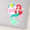 Ariel With Flounder Name Graphic Sticker