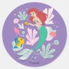 Ariel_&_Flounder’s_Undersea_Shell-abration!_Classic_Round_Sticker_1 Ariel Flounders Undersea Shell Abration Classic Round Sticker