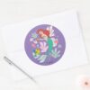 Ariel_&_Flounder’s_Undersea_Shell-abration!_Classic_Round_Sticker_3 Ariel Flounders Undersea Shell Abration Classic Round Sticker