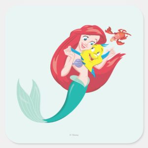 Ariel Friends Square Sticker
