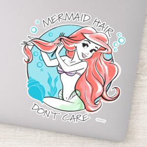 Ariel__Mermaid_Hair_Don't_Care__Sticker_1 Ariel Mermaid Hair Dont Care Sticker